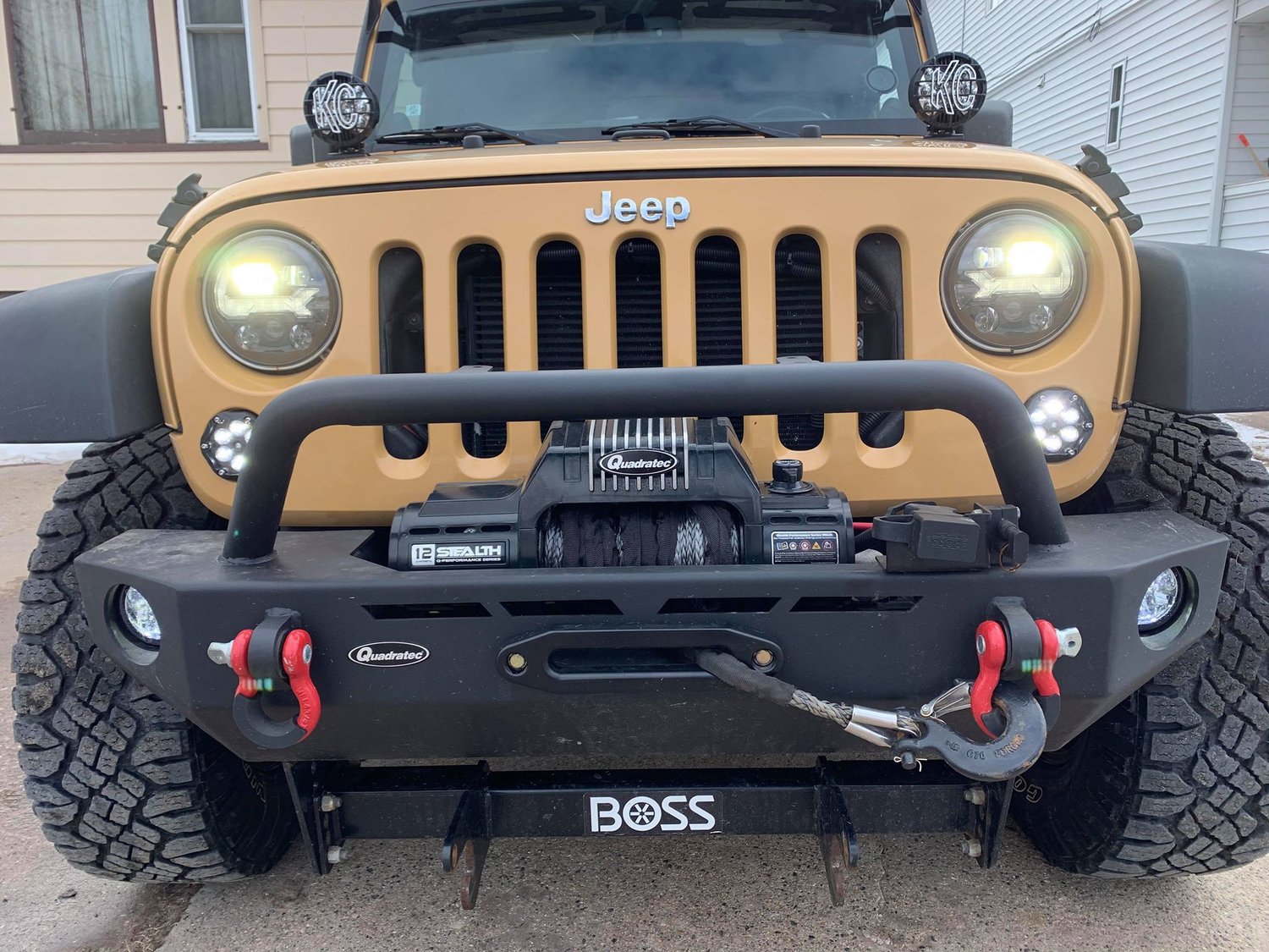 J.W. Speaker 8700 EVO J3 LED Headlights for 0718 Jeep Wrangler JK